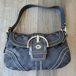 Coach jacquard hobo bag.